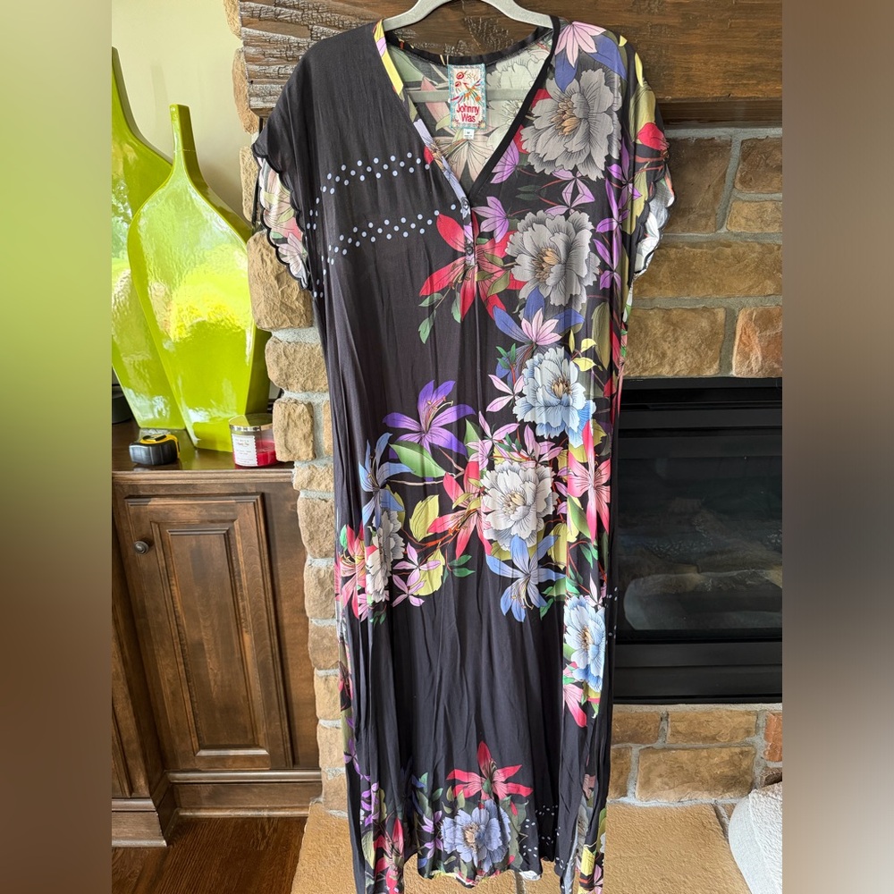 Johnny Was Floral Maxi Dress